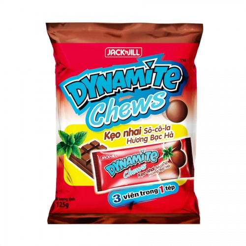 Kẹo Chew Dynamite Bạc Hà 3Viên 125Gr 